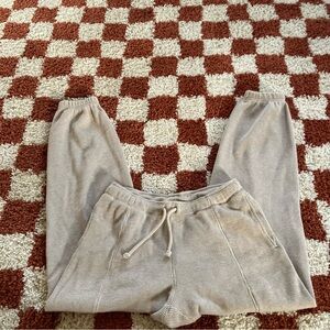 Tna XS Waffle Knit Joggers in Beige | Aritzia Sweatpants